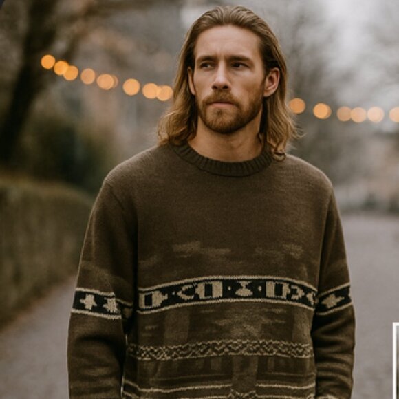 Vintage Windridge Men’s Sweater – XXLT – Made in Korea — Cozy Winter Knit - Picture 4 of 16